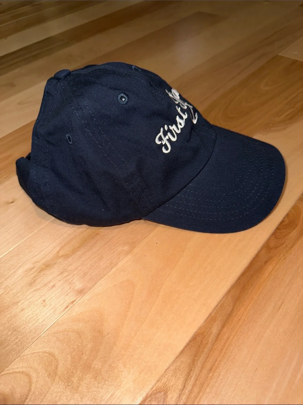‘First Mate’ Embroidered Navy Baseball Cap NWOT